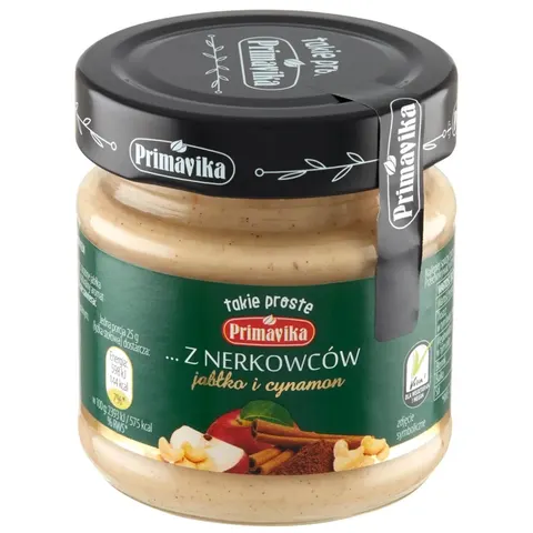 Primavika Pasta z nerkowców jabłko i cynamon 185g