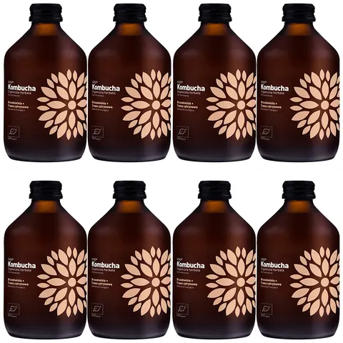 VIGO Kombucha BIO Brzoskwinia+Trawa Cytrynowa 330ml 8 szt