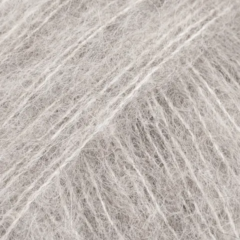 Włóczka DROPS Brushed Alpaca Silk 02 - jasny szary