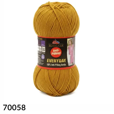 Włóczka HIMALAYA Everyday 058 - musztarda