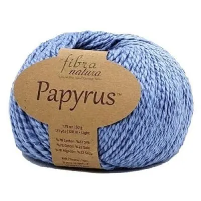 Włóczka Fibra Natura Papyrus 15 - niebieski