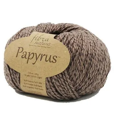 Włóczka Fibra Natura Papyrus 24 - ciemny beż