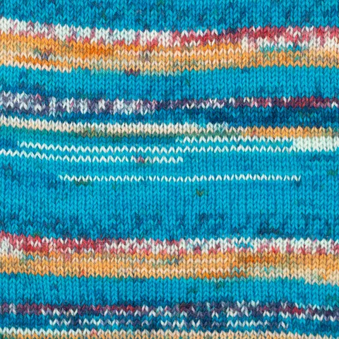 Włóczka DROPS Fabel print 162 - błękit oceanu