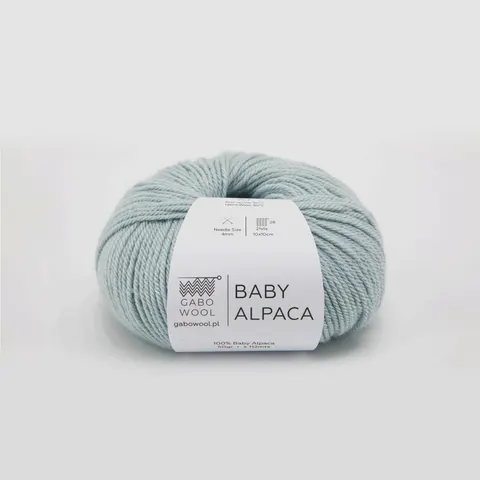 Włóczka GABO WOOL Baby Alpaca 8117 - akwamaryna