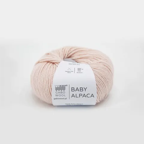 Włóczka GABO WOOL Baby Alpaca 9054 - pudrowy