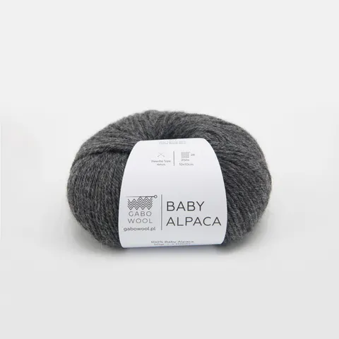 Włóczka GABO WOOL Baby Alpaca 402 - szary