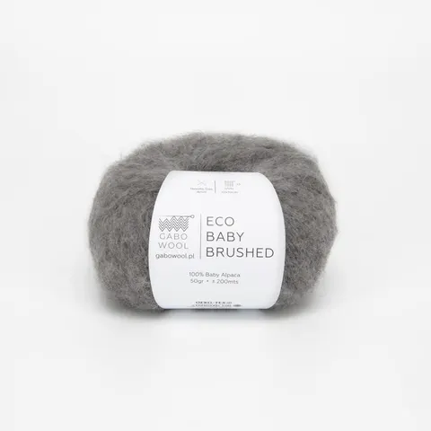 Włóczka GABO WOOL Eco Baby Brushed 2341 - szary