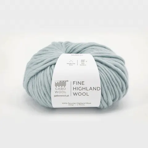 Włóczka GABO WOOL Fine Highland Wool 8726 - akwamaryna