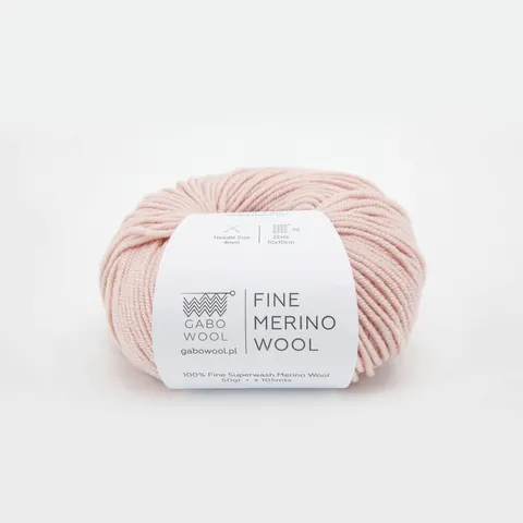 Włóczka GABO WOOL Fine Merino Wool 8545 - pudrowy