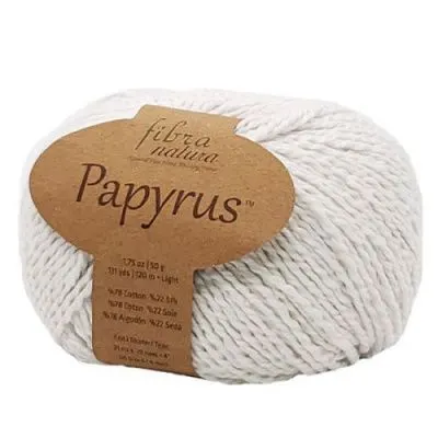 Włóczka Fibra Natura Papyrus 01 - biały