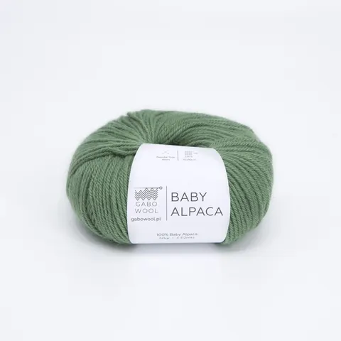 Włóczka GABO WOOL Baby Alpaca 1786 - ciemna pistacja