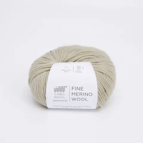 Włóczka GABO WOOL Fine Merino Wool 3402 - jasny beż