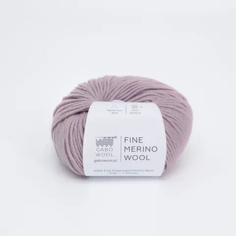 Włóczka GABO WOOL Fine Merino Wool 3387 - brudny róż