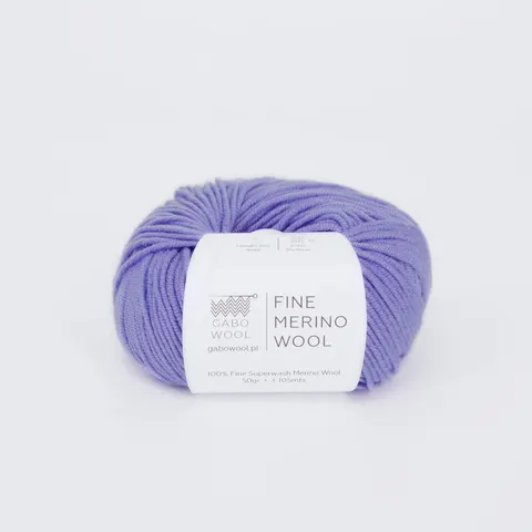 Włóczka GABO WOOL Fine Merino Wool 3818 - lawenda