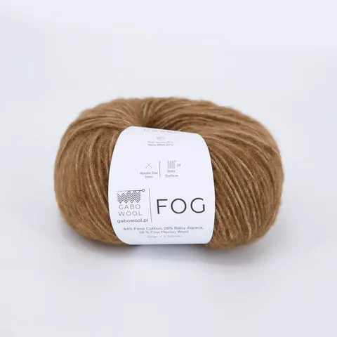 Włóczka GABO WOOL Fog 6121 - brąz