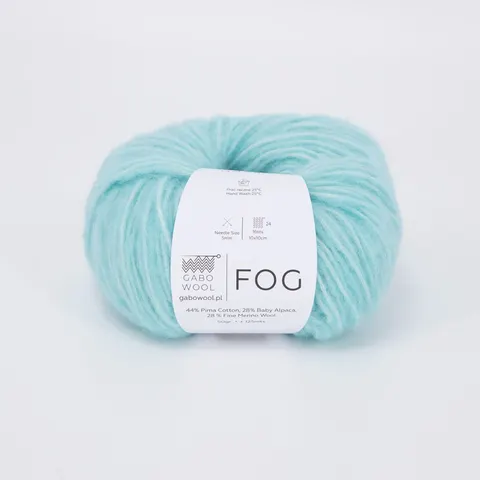 Włóczka GABO WOOL Fog 6230 - turkus