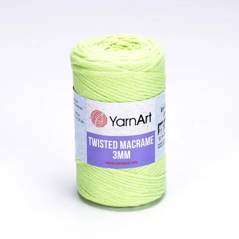 Sznurek YarnArt Twisted Macrame 3 mm 755 - seledynowy