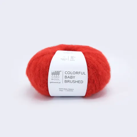 GABO WOOL Colorful Baby Brushed 7383 - czerwień