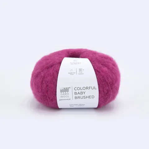 GABO WOOL Colorful Baby Brushed 7500 - fuksja