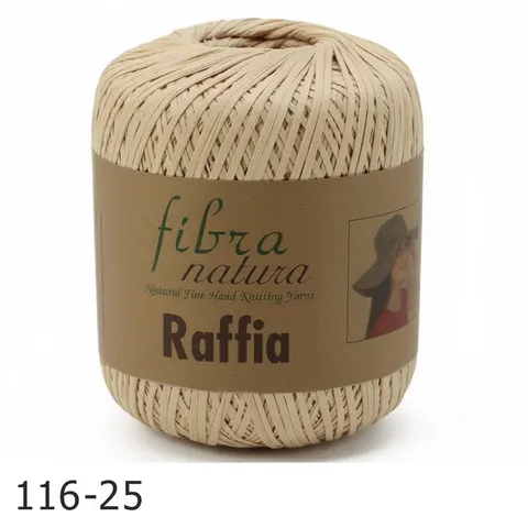 Przędza Fibra Natura Raffia 25 - beżowy