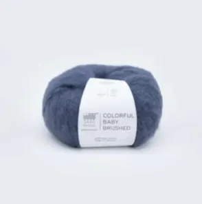 GABO WOOL Colorful Baby Brushed 7304 - szaro-niebieski