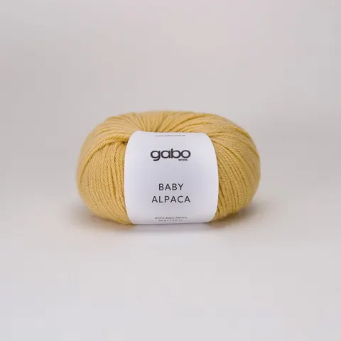 Włóczka GABO WOOL Baby Alpaca 1922 - maślany