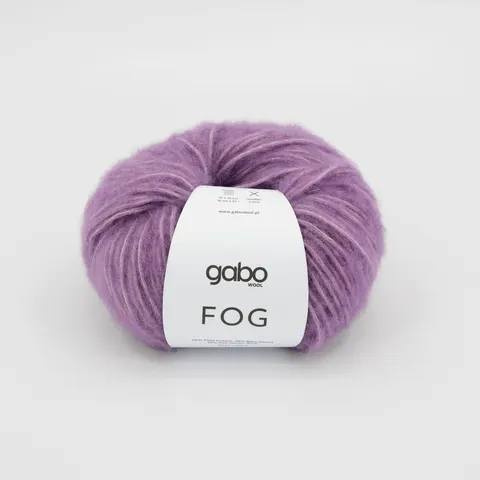 Włóczka GABO WOOL Fog 6629 - liliowy
