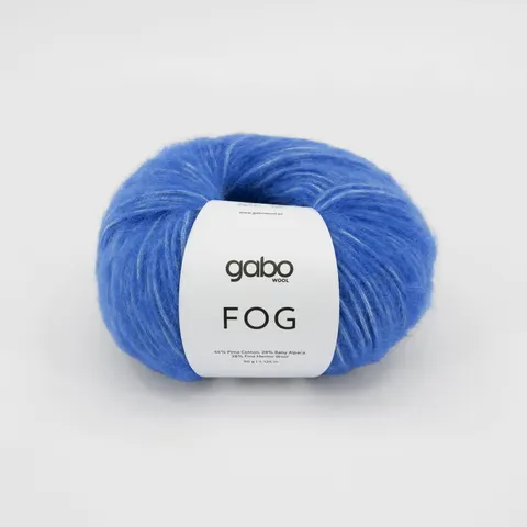 Włóczka GABO WOOL Fog 6176 - chabrowy niebieski