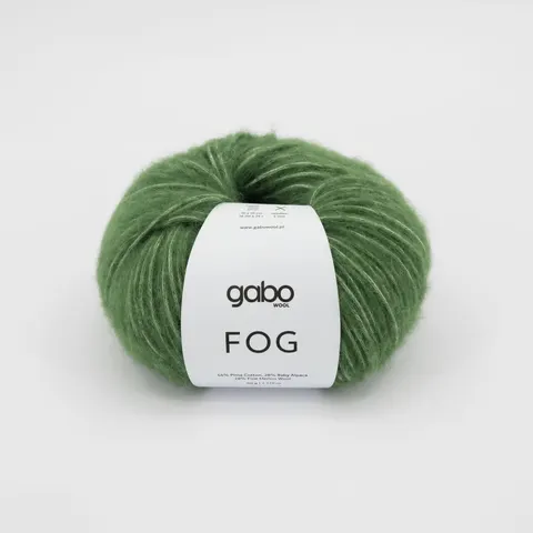 Włóczka GABO WOOL Fog 6350 - zielony mech