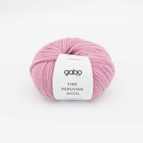 Włóczka GABO WOOL Fine Peruvian Wool 8716 - róż
