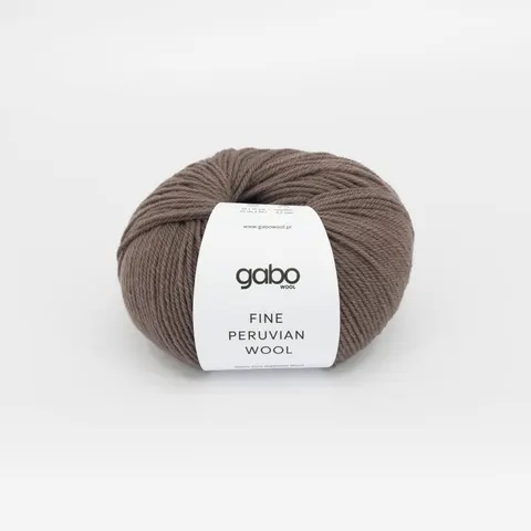 Włóczka GABO WOOL Fine Peruvian Wool 8308 - ziemisty brąz
