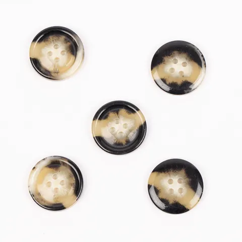 DROPS Guzik plastikowy 712 Imitacja rogu (mocha) - 18 mm