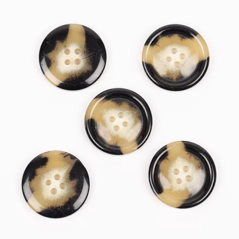 DROPS Guzik plastikowy 713 Imitacja rogu (mocha) - 23 mm