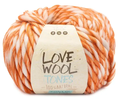 KATIA Love Wool Tones 206 - pomarańczowy