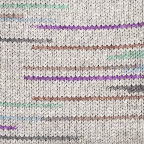 DROPS Fiesta long print 28 - srebrny zmierzch