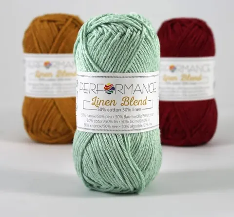 Włóczka PERFORMANCE Linen Blend 2159 - miętowy