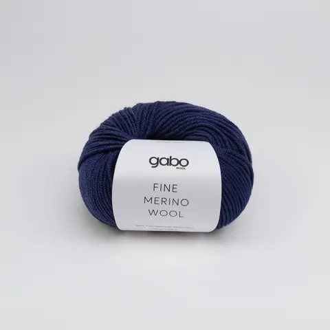 Włóczka GABO WOOL Fine Merino Wool 3432 - nocne niebo