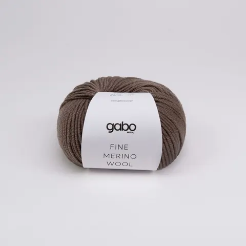 Włóczka GABO WOOL Fine Merino Wool 3308 - ziemisty brąz