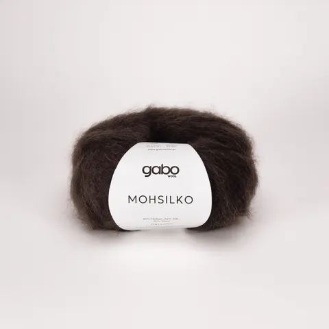 Włóczka GABO WOOL Mohsilko 4305 - gorzka czekolada