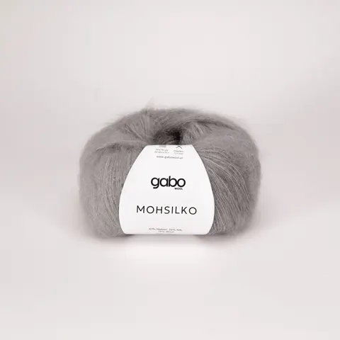 Włóczka GABO WOOL Mohsilko 4400 - szary pył
