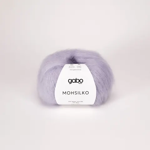 Włóczka GABO WOOL Mohsilko 4741 - jasna lawenda