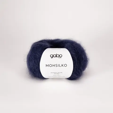 Włóczka GABO WOOL Mohsilko 4936 - atrament