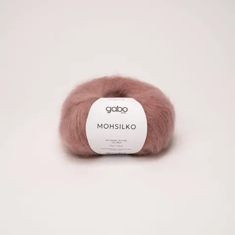 Włóczka GABO WOOL Mohsilko 4591 - pudrowy róż