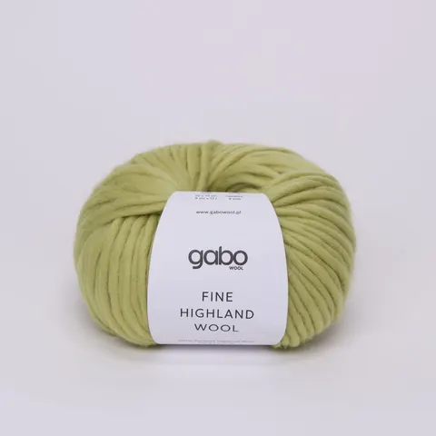 Włóczka GABO WOOL Fine Highland Wool 2477 - zielona herbata