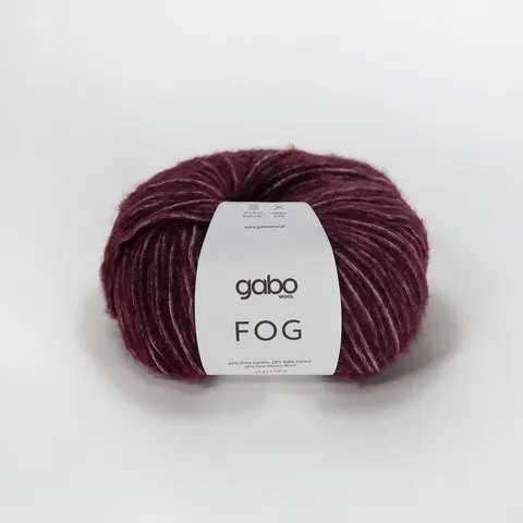 Włóczka GABO WOOL Fog 6910 - burgund