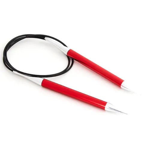 KnitPro Druty aluminiowe z żyłką ZING