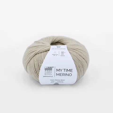 Włóczka GABO WOOL My Time Merino 9402 - beż