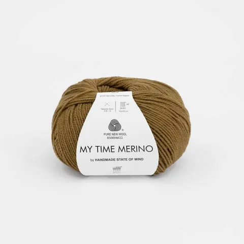 Włóczka GABO WOOL My Time Merino 9134 - jasny brąz