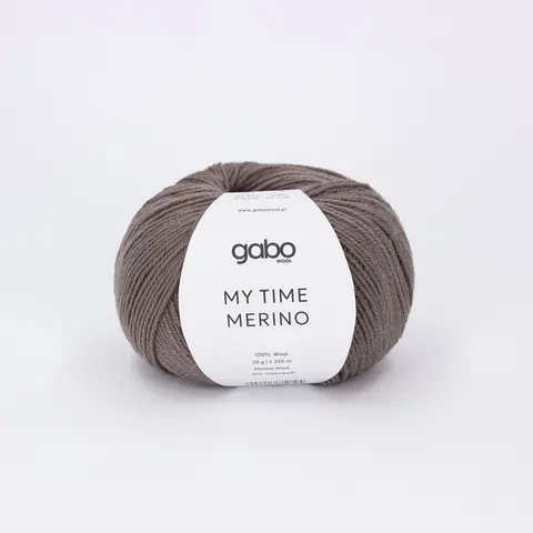 Włóczka GABO WOOL My Time Merino 9308 - ziemisty brąz