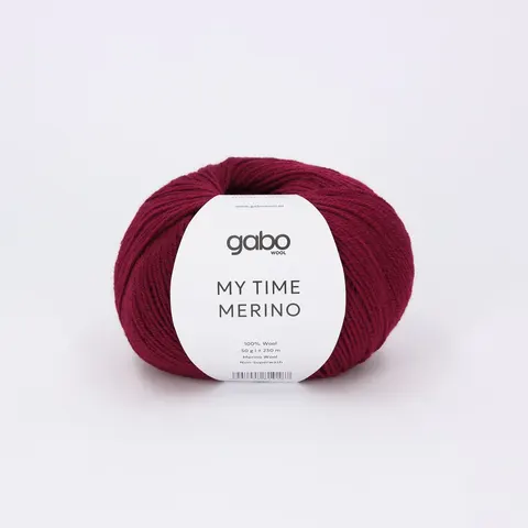 Włóczka GABO WOOL My Time Merino 9015 - wino